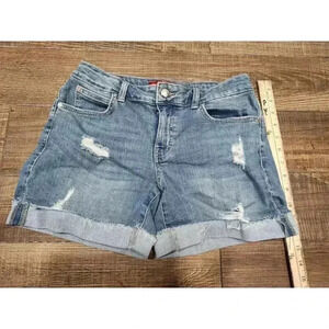 Jennifer Lopez Mid Rise Distressed Shorts Size 2